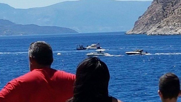 The scene of the incident in Greece. (Twitter)