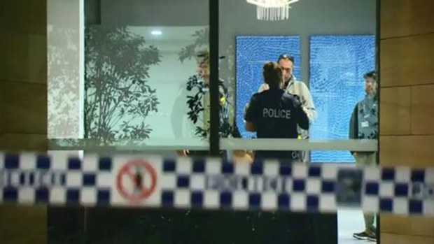Police are reviewing security footage after a man claimed to have been attacked with an axe in Hornsby. (9NEWS)