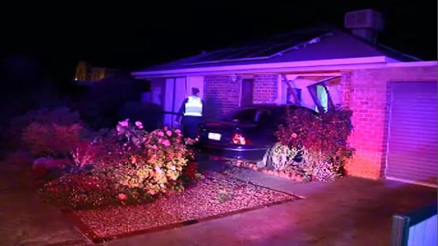 The driver had reportedly fallen asleep at the wheel. (9NEWS)
