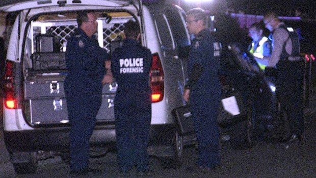 Police at the scene. (9NEWS)