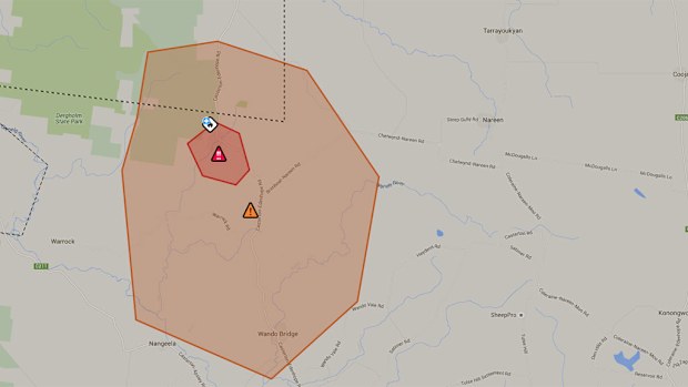 The area under threat. (Vic Emergency)