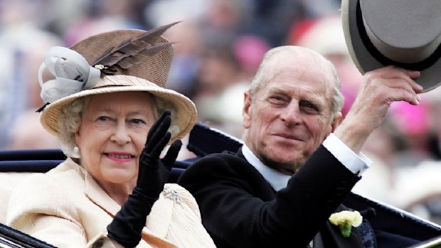 The Queen and Prince Phillip are seen arriving together in the Royal Carriage on the third day of Royal Ascot 2005.