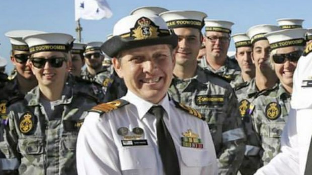 Commander Catherine Hayes will be the first woman in charge of an Australian warship in the Middle East. (Facebook)