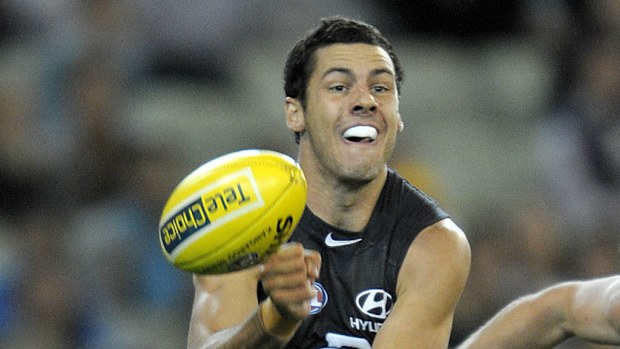 Carlton AFL player Simon White has been charged with assault. (AAP)
