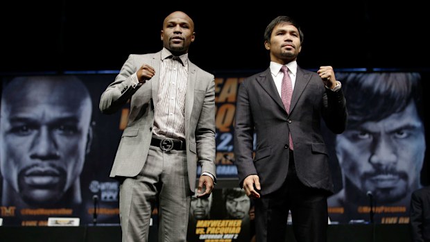 Floyd Mayweather and Manny Pacquiao. 