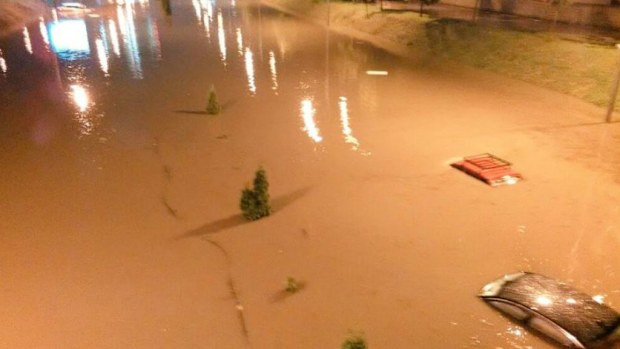 Water levels have reached 1.5m in some of the affected suburbs. (Twitter/Relief4Every1)