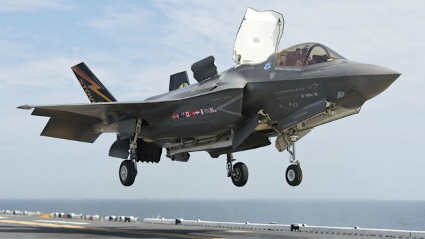 A short takeoff and landing variant of the Lockheed Martin F-35. (US Navy)