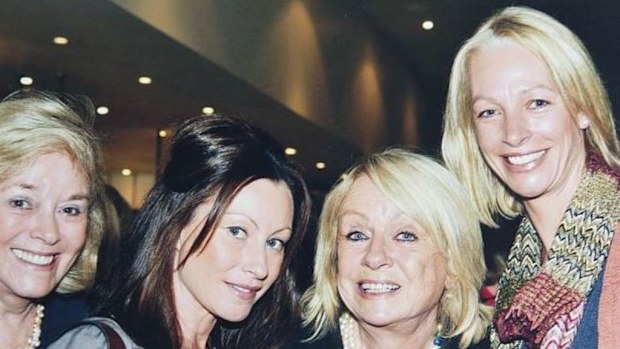 Jenny Moss (second from the right) was found murdered in her Middle Park apartment. (Supplied)