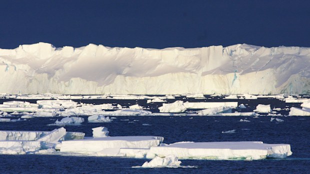 The Totten Glacier is on its way to a "tipping point" of no return. (AAP)