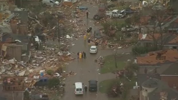 Tornadoes have lashed Dallas, Texas. (Supplied)