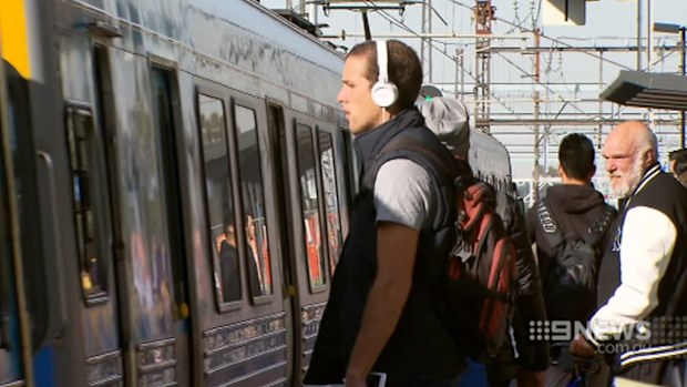 Today's Melbourne train stoppages were the first in 18 years. (9NEWS)