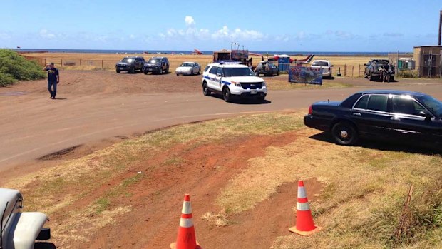 Emergency crews at the scene. (Hawaii News Now)