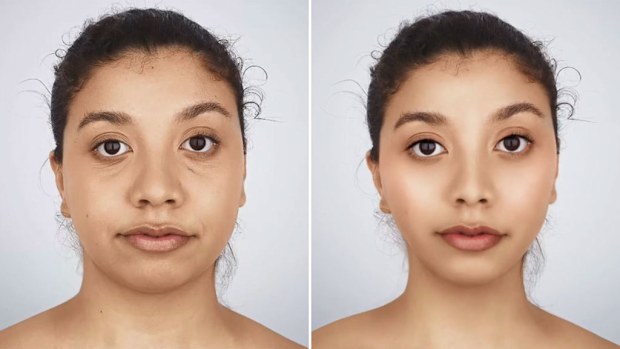 Teenagers' photos edited by online filters 