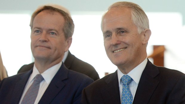 Bill Shorten and Malcolm Turnbull. (AAP)