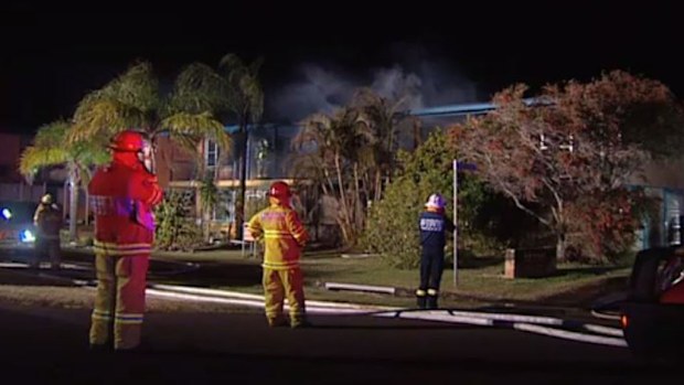 One man died after the explosion sparked a fierce blaze. (9NEWS)