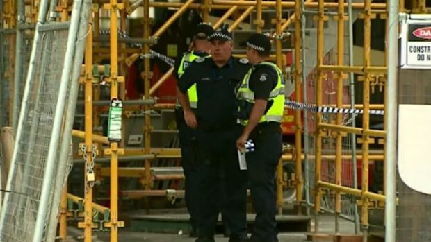 The man died at the scene, and police will prepare a report for the coroner. (9NEWS)