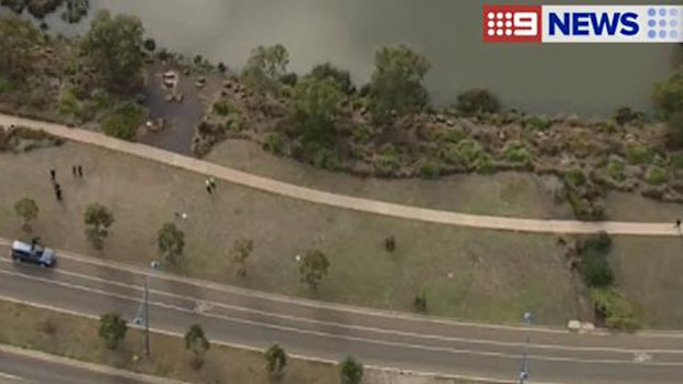 Investigators reenact the fatal Wyndham Vale car crash. (9NEWS)