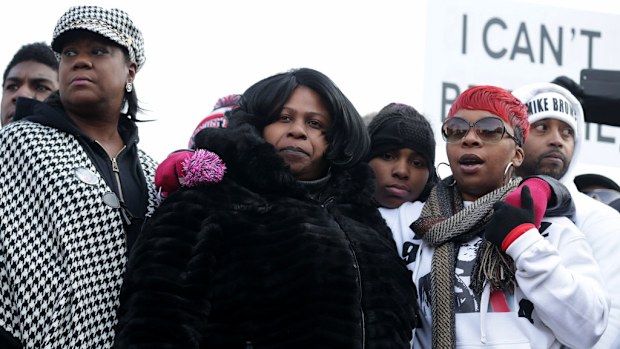  Sybrina Fulton, the mother of Trayvon Martin; Samaira Rice, the mother of Tamir Rice; and Lesley McSpadden, the mother of Michael Brown Jr; join the 'Justice For All' march 2014 (Getty Images)