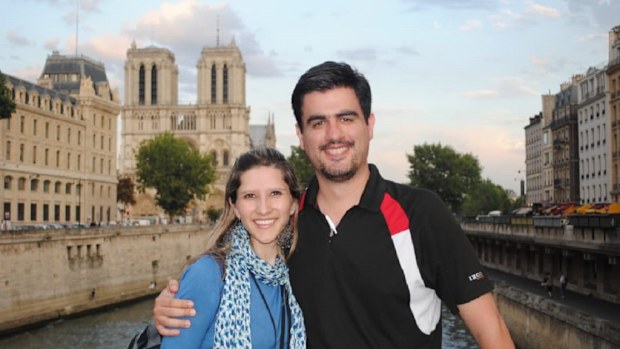 Travel couple dating marriage work colleague
