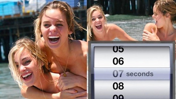 Elizabeth and Sarah Turner are seen in the Snapchat marketing images. 