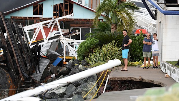 Disaster aid has been announces for area in north Queensland devastated by Cyclone Debbie. (AAP)
