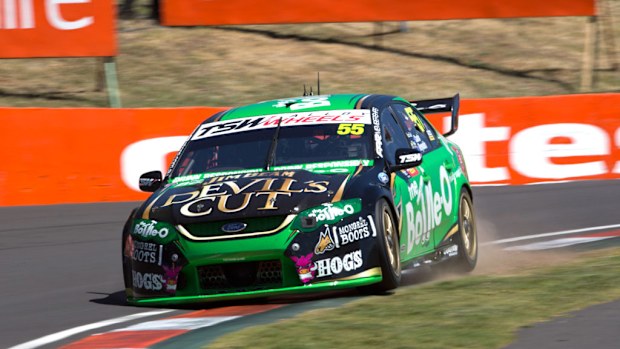 David Reynolds of Ford Performance Racing set a new lap record during practice for the Supercheap Auto Bathurst 1000. (AAP)