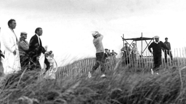 Kel Nagle during the 1965 Open Championship. (AAP)