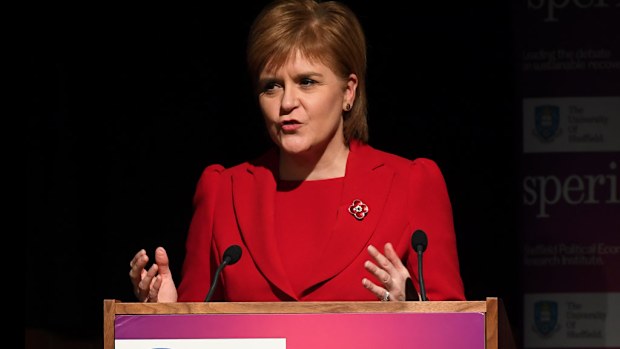 Scotland's First Minister Nicola Sturgeon said she will ask for a second referendum on Scottish independence. (AFP)