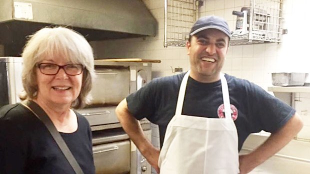Hartford resident Marsha Lewis is one of the many locals helping Syrian refugee Fadi al-Asmi as part of the program. (Richard Groothuis)