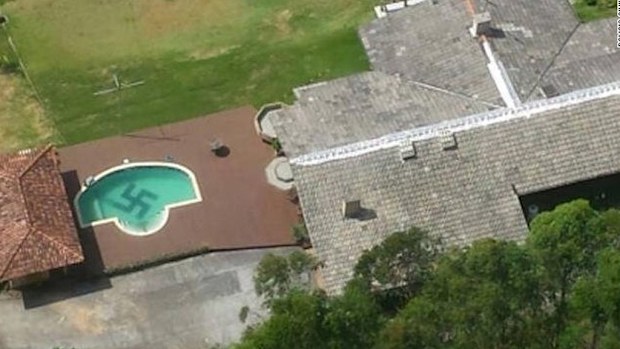 An image of the pool from above taken by Brazilian police. 