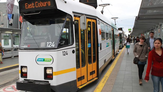 File photo of a tram in Melbourne CBD. (AAP)