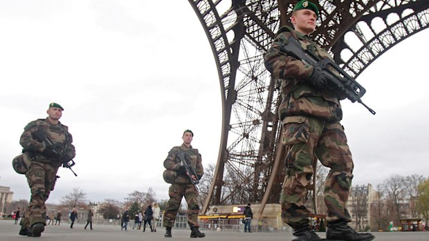 10,000 soldiers have been positioned on the streets of France. (AAP)