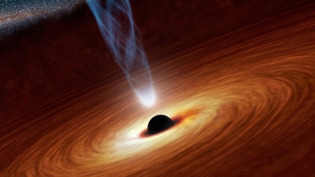 Scientists have found a black hole with a mass 12 billion times that of the Sun. (AAP)