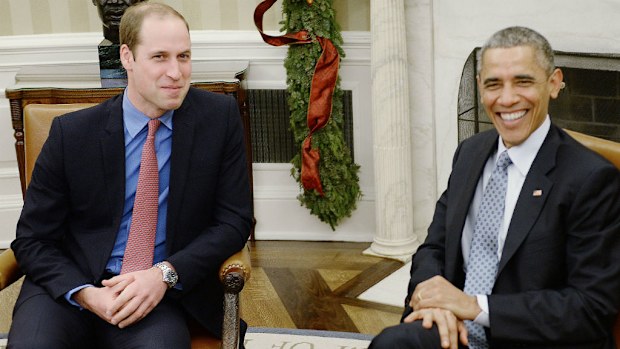 Prince William meets with US President Barack Obama at the White House. (AAP)