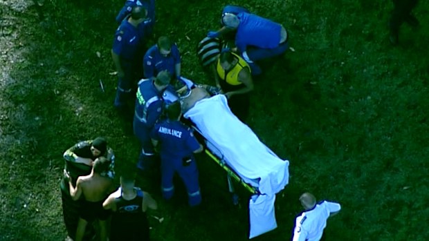 One of the injured men. (9NEWS)