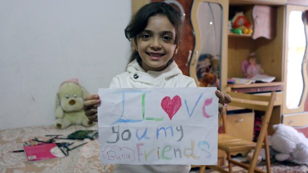 Bana al-Abed, whose Twitter account offered an account of the war in Syria, has been evacuated from Aleppo. (AFP)