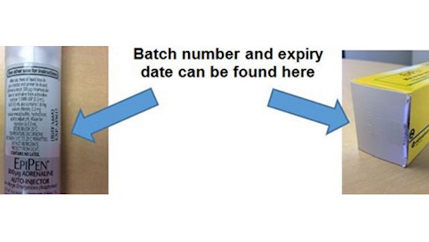 The TGA has issued a recall for four batches of EpiPens. (TGA)