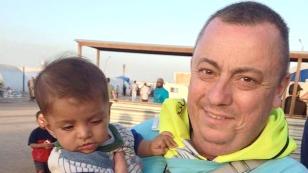 British man Alan Henning, currently held hostage by ISIL terrorists, was threatened in the same video in which the jihadists beheaded David Haines. (Picture: AAP)