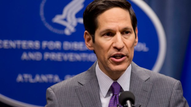  Director of Centers for Disease Control and Prevention Dr. Tom Frieden addresses the media. (AAP)