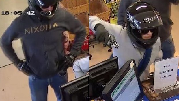 A Baxter petrol station was held up by a woman with a small hand gun and a male accomplice. (Victoria Police)