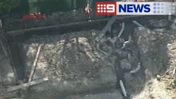 The device was found in the home's backyard. (9NEWS)