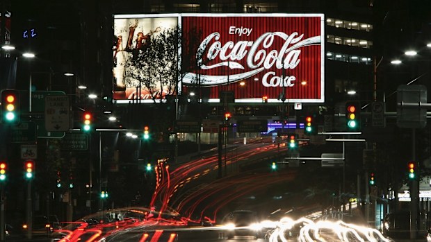 Letters from the iconic 'Coca Cola' sign will be auctioned off this week. (Getty)