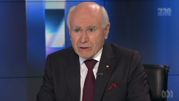 John Howard on 730. (ABC TV)