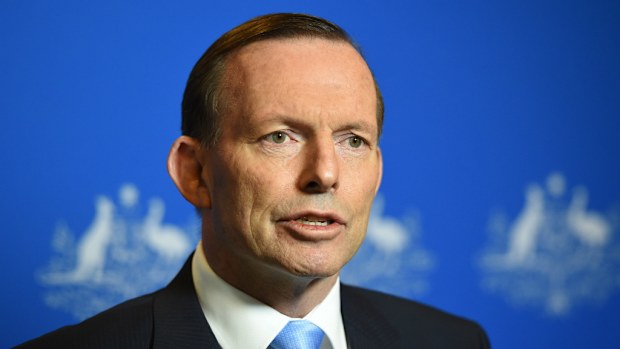 Prime Minister Tony Abbott's popularity has improved since July. (AAP Image/Lukas Coch)