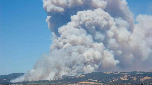 The fire started in eastern Victoria which led to the Black Saturday fire that destroyed more than 150 houses and killed 10 people. (AAP)