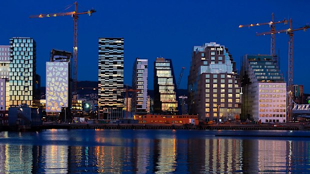 A suspect is in custody after a 'bomb-like device' was found in central Oslo. (AAP)
