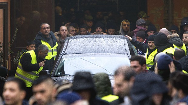 Hundreds of mourners attended the funeral of Omar El-Hussein, who shot two people dead in a rampage in Cophenhagen last weekend. (AFP)