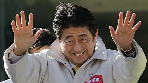 Japanese PM Shinzo Abe has won re-election. (AAP)
