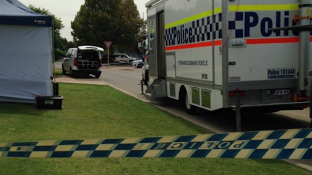 Human remains were found in a South Guildford backyard on Wednesday. (9NEWS Perth)