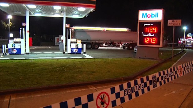 The scene of the brawl in Mount Pritchard. (9NEWS)
